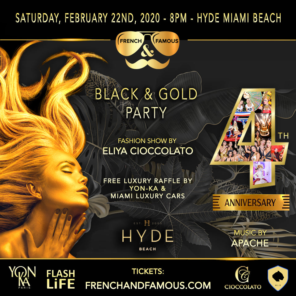 Flyer Black & Gold party 2020
