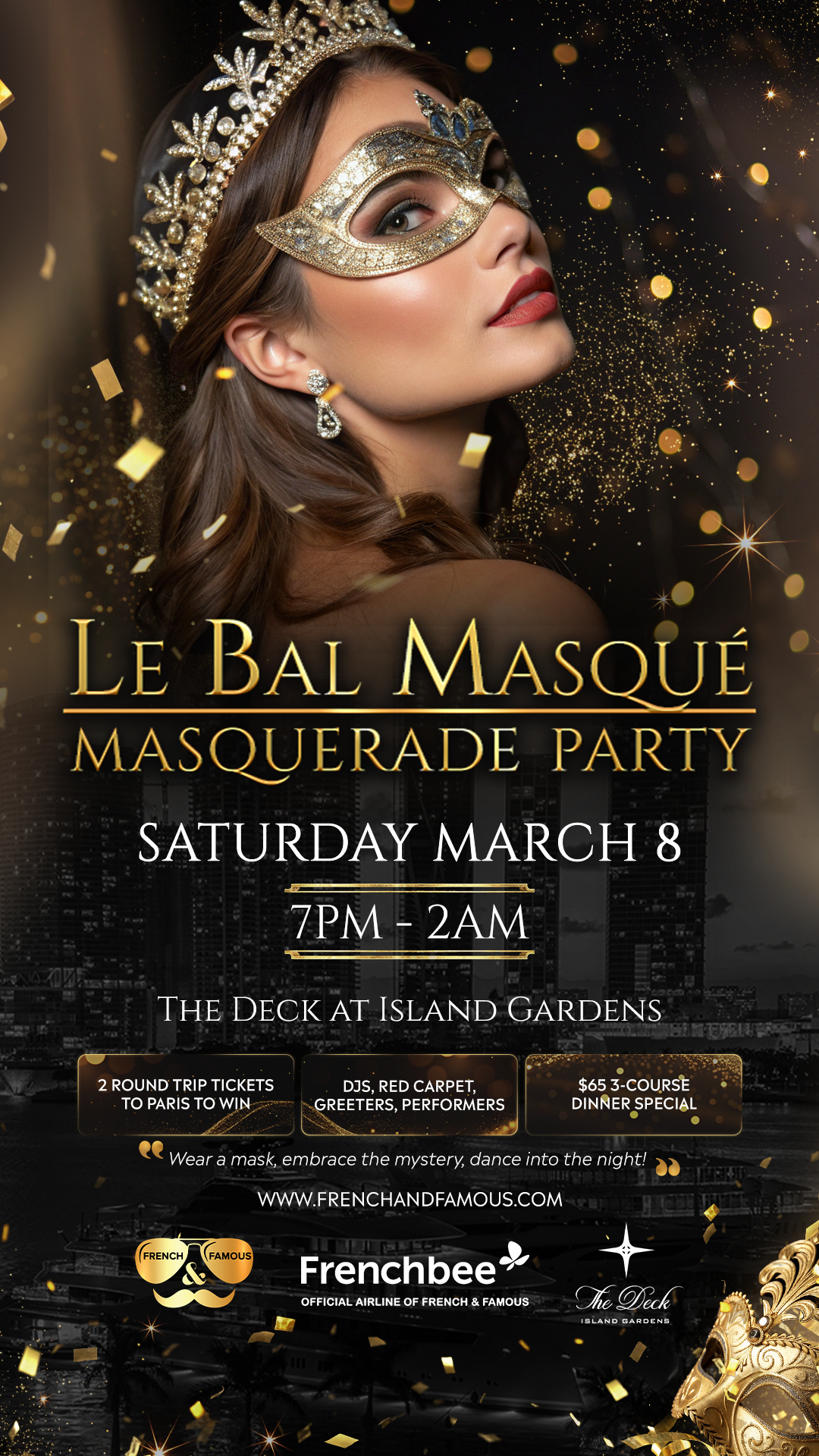 Masquerade Party at The Deck at Island Gardens