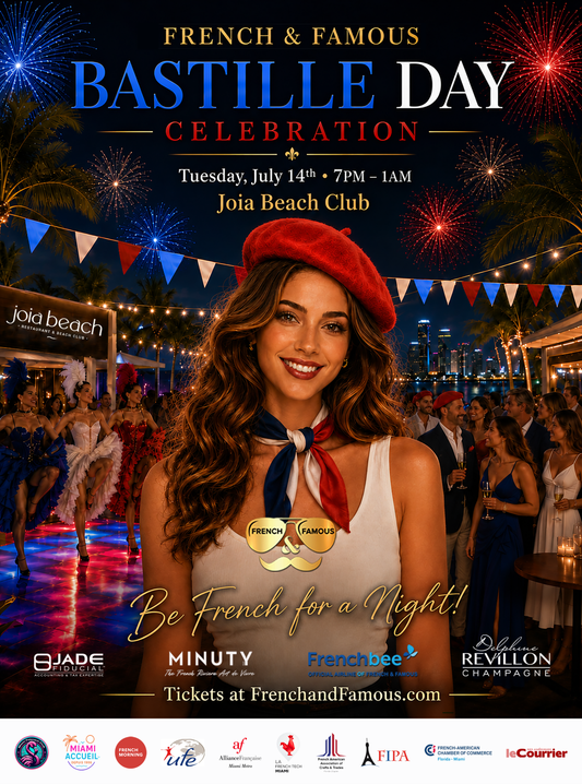 Bastille Day Miami 2026 | French Bastille Day Party at Joia Beach | July 14 | French & Famous