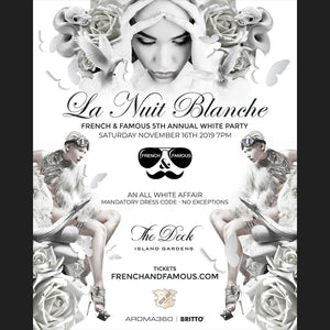 Flyer La Nuit Blanche White Party