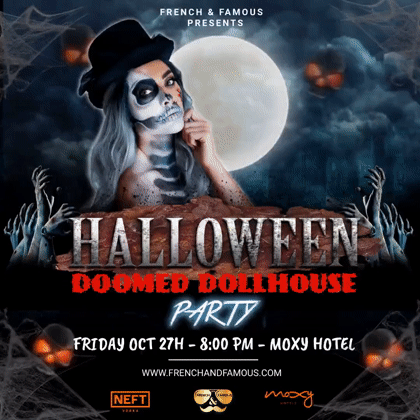 DOOMED DOLLHOUSE PARTY 💀 HALLOWEEN by French & Famous